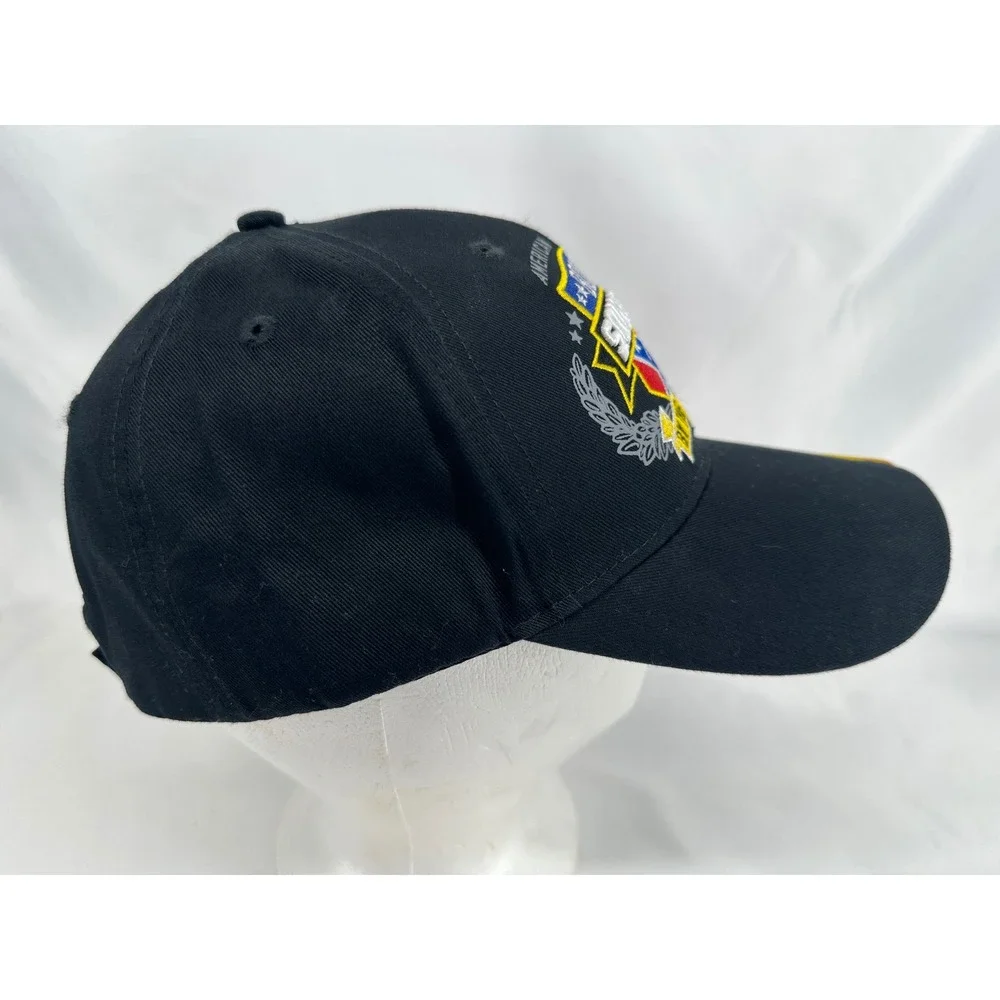 Double Down Hat Mens OSFM Black Bonafied Southern Flag Brim Cotton Cap BK3102